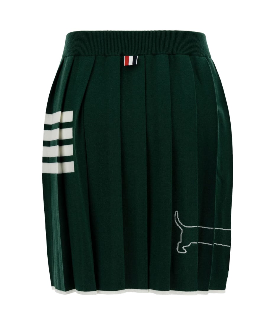 【THOM BROWNE】Classic 4-bar jersey mini skirt/全国送料込み Mini Skirt W/ Engineered 4 Bar In Blocked Classic Solid