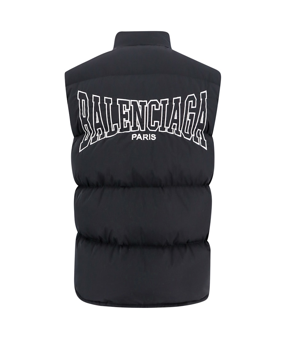 Balenciaga Black Polyester Padded Jacket | italist