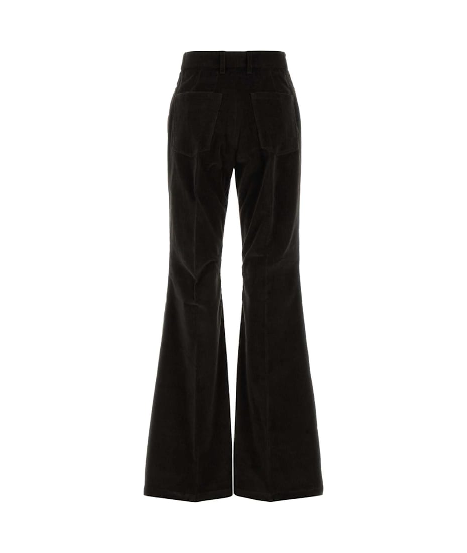 【関税&送料込】Salvatore Ferragamo Dark Brown Corduroy Flar Ferragamo Dark Brown Corduroy Flared Pant | italist, ALWAYS