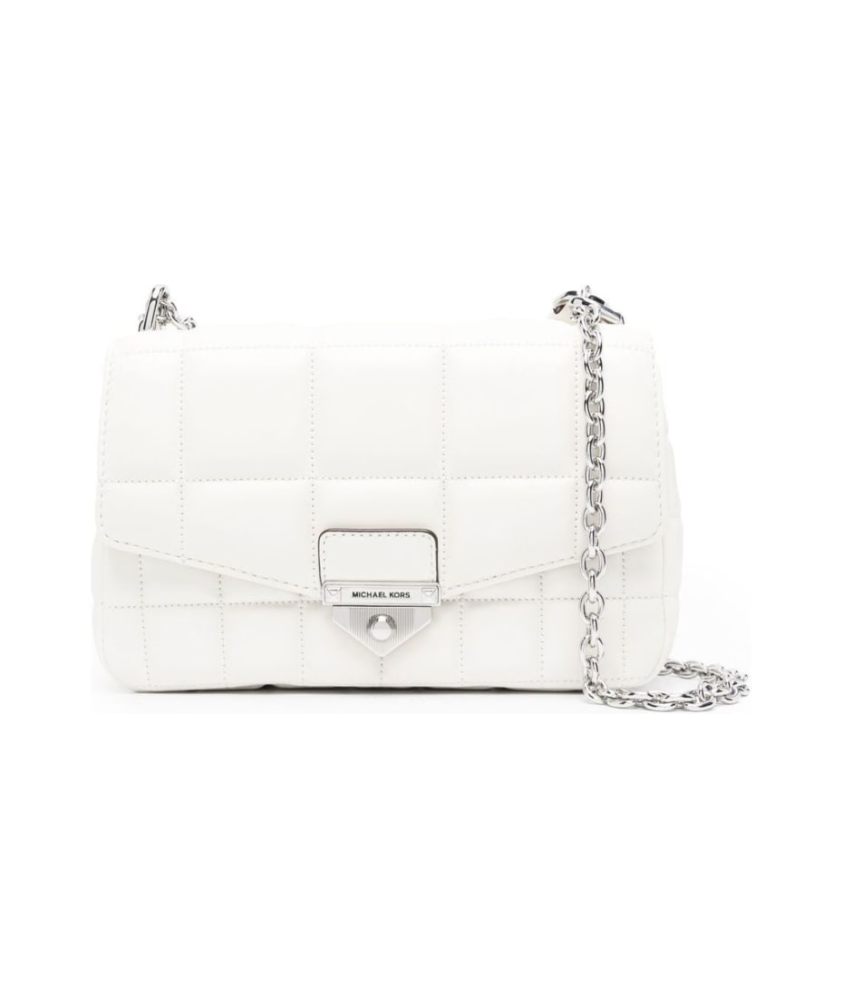 MICHAEL Michael Kors M Michael Kors Woman's Soho White Quilted Leather  Crossbody Bag | italist, ALWAYS LIKE A SALE