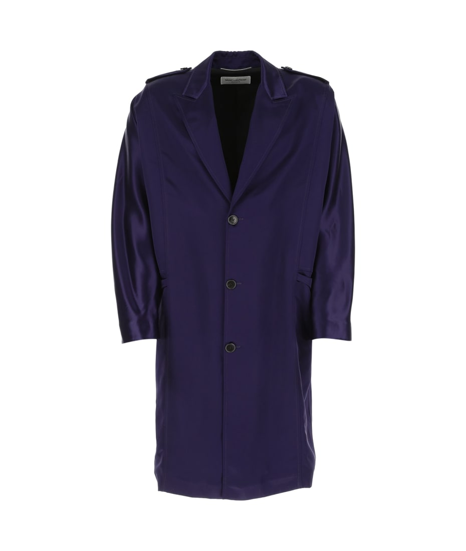 【関税&送料込】Saint Laurent Giacca In Lana Saint Laurent Tunic Jacket in Wool-Blend Jersey | Saks Fifth