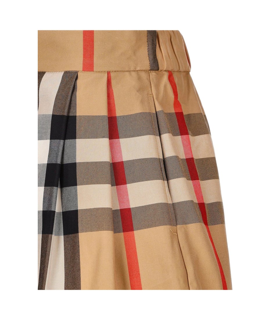 Burberry Vintage Checked Elasticated Waistband Shorts - Beige