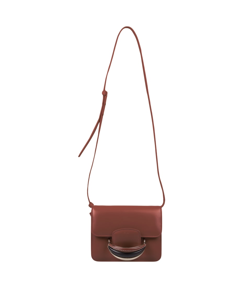 Kattie Leather Crossbody Bag in Brown - Chloe