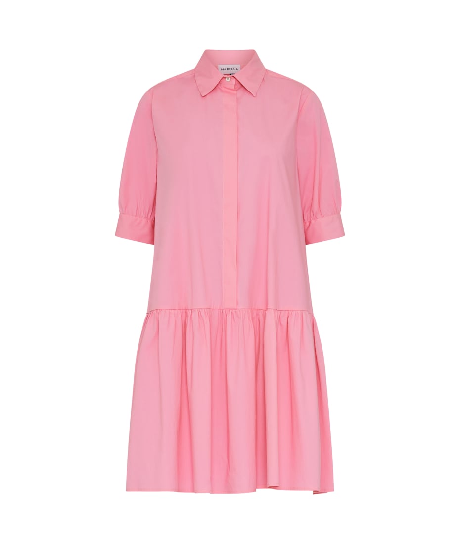 Marella Pink Midi Dress - ROSA INTENSO