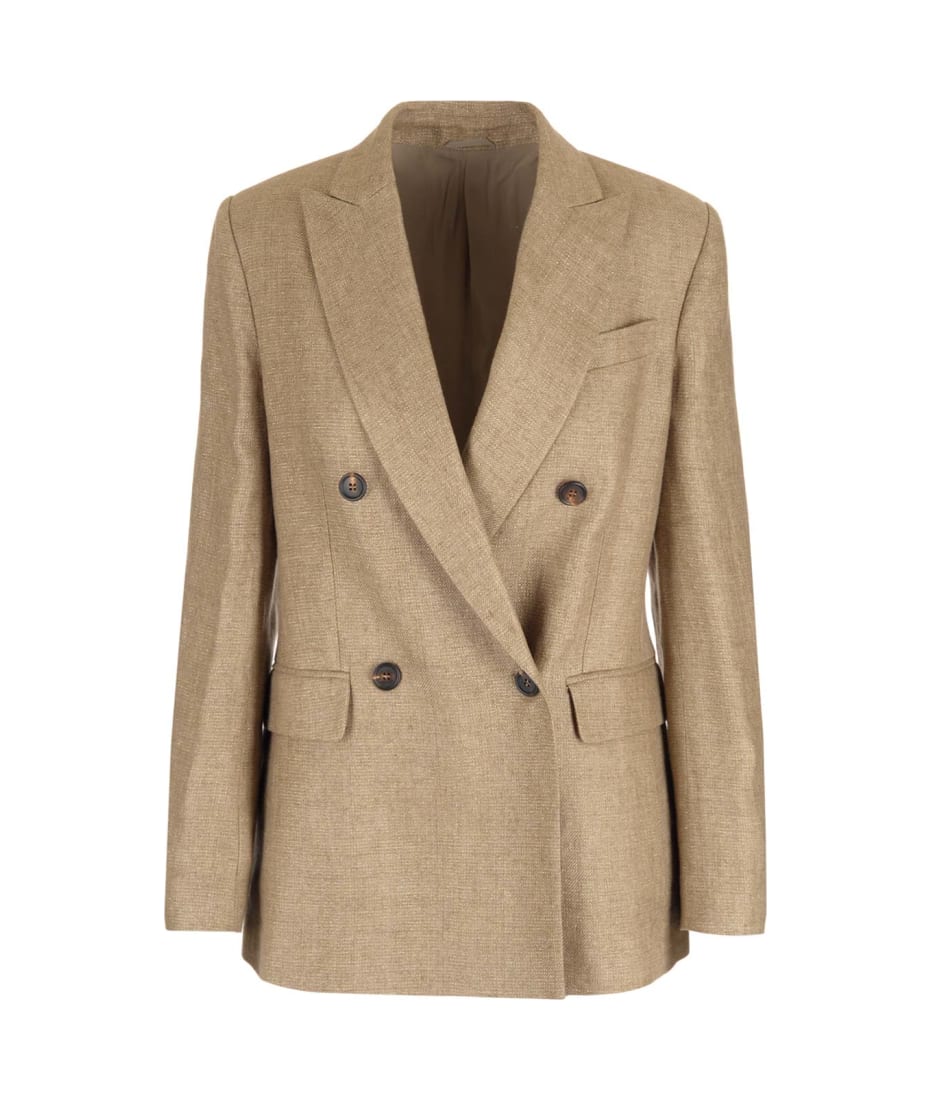 ブルネロクチネリ　 ダブルブレストブレザー BRUNELLO CUCINELLI】ダブルブレストブレザー