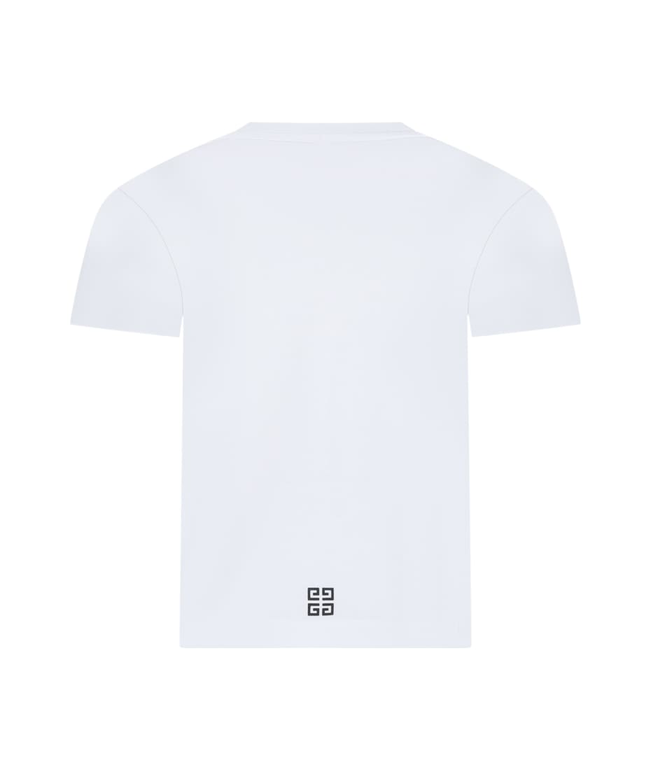 Givenchy White T-shirt For Kids With Logo - Bianco