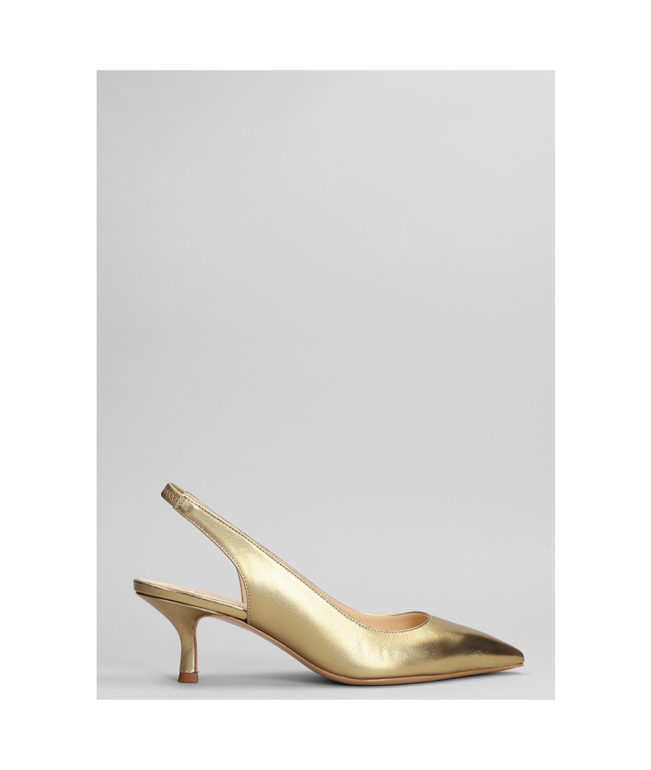 Pumps In Bronze Patent Leather