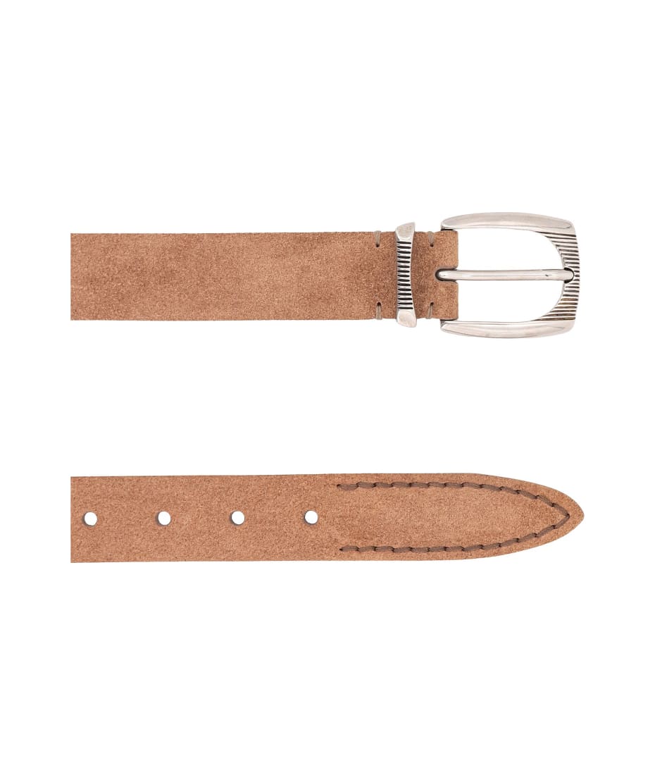 BRUNELLO CUCINELLI, Braided Scratched Leather Belt, Men