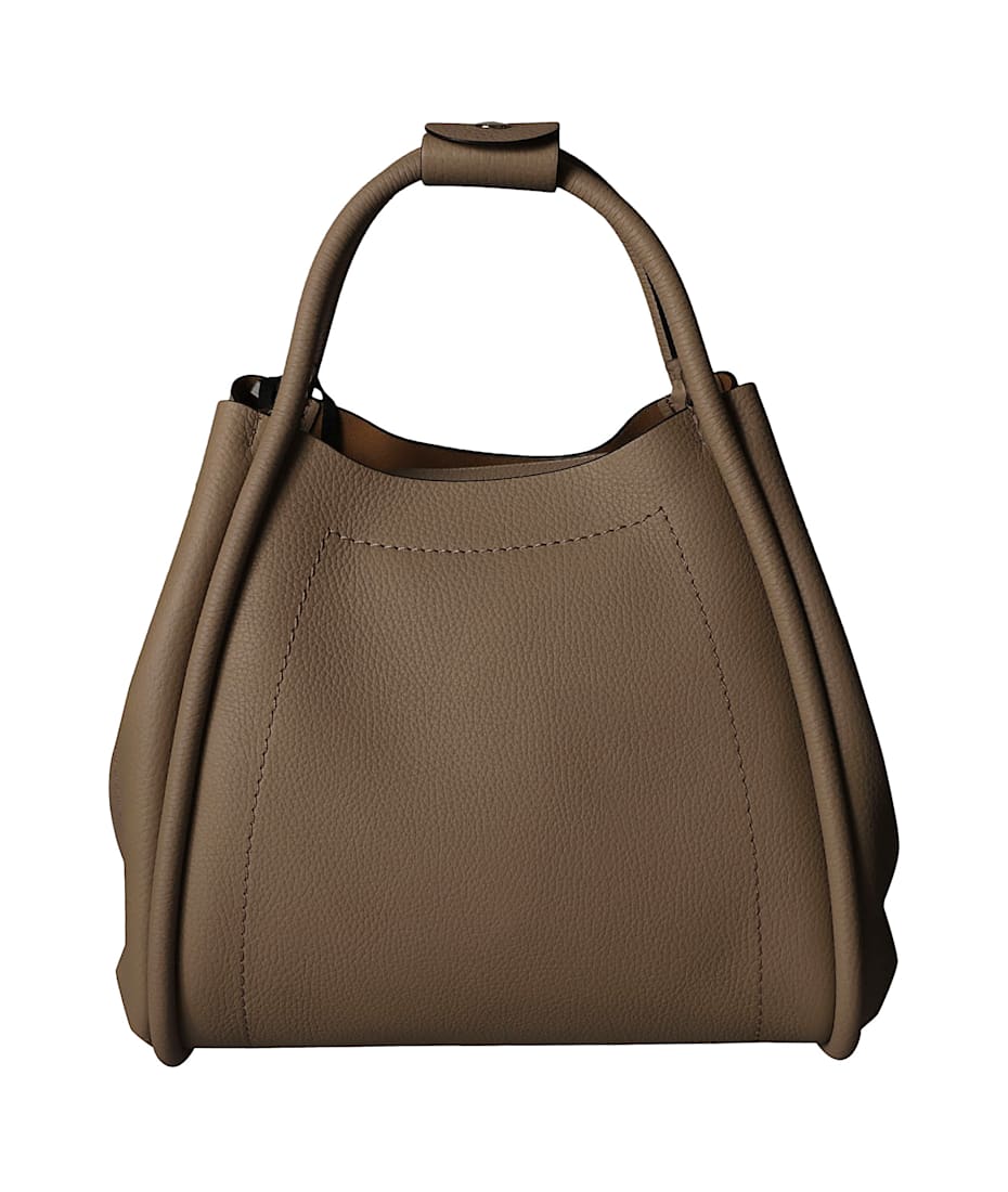 関税送料込★Max Mara★マリン スモール レザートートバッグ □MAXMARA マリン スモール レザー トートバッグ(white) (Max