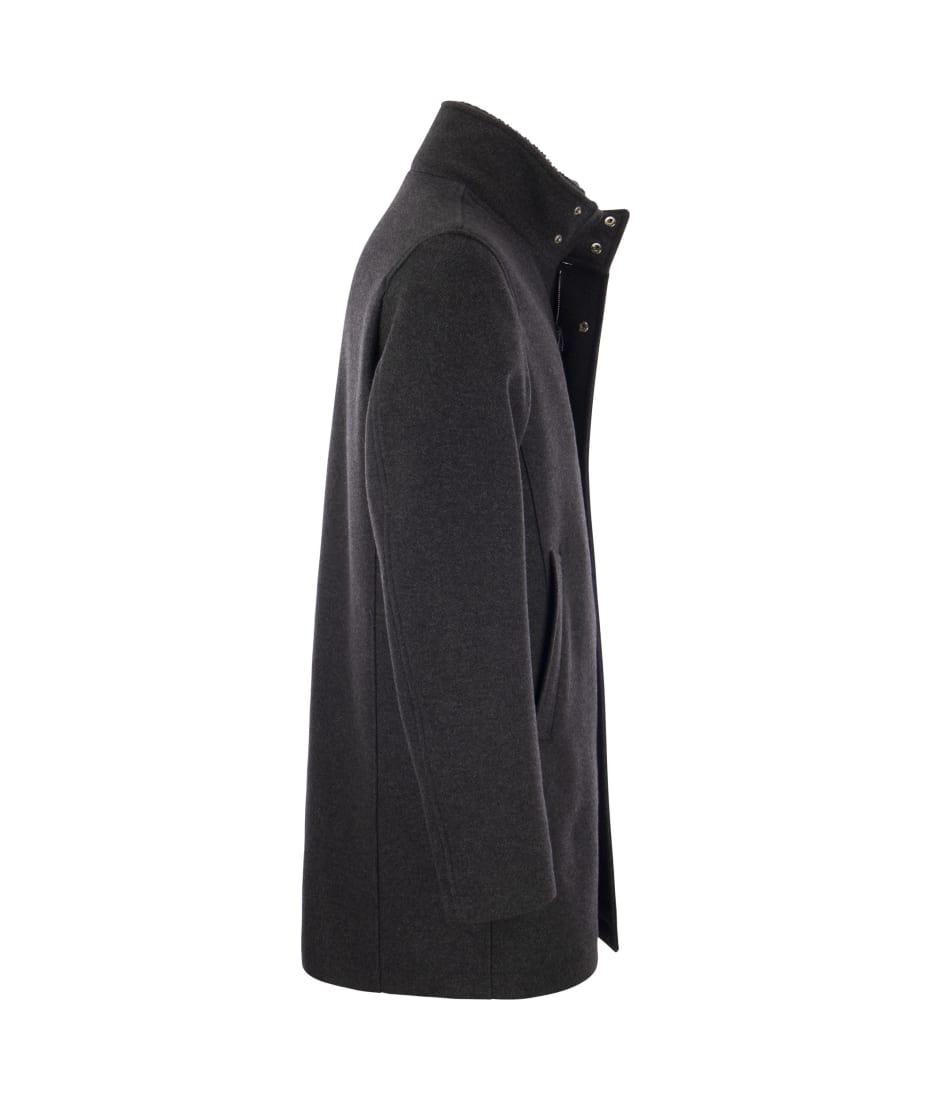 【送料&関税込】Herno Wool Hooded Sleeve Herno-GC000091U-33428-9200-