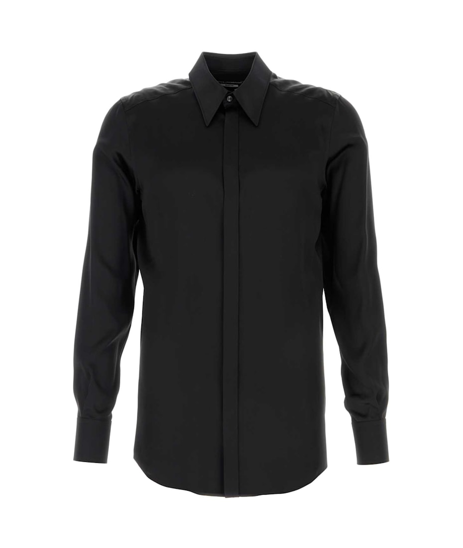 Tシャツ・カットソー Dolce & Gabbana Black satin Martini shirt Dolce & Gabbana Black Satin Martini Shirt | italist, ALWAYS