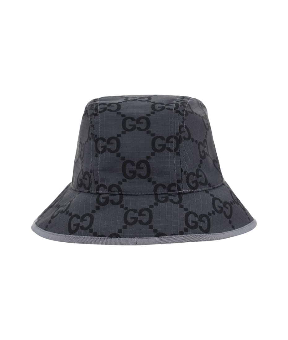 Gucci Bucket Hat - Grey/black