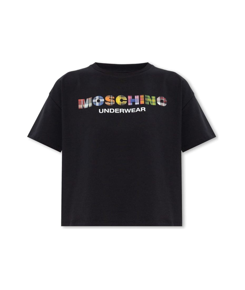 Tシャツ・カットソー Moschino T-Shirt Moschino Logo Printed Cropped T-shirt | italist