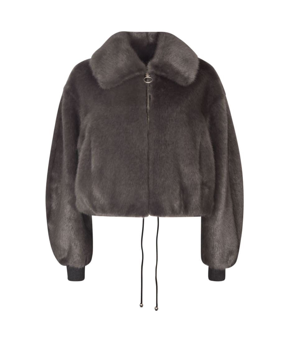 Philosophy di Lorenzo Serafini Fur Coated Balloon-sleeved Zipped Jacket |  italist, ALWAYS LIKE A SALE