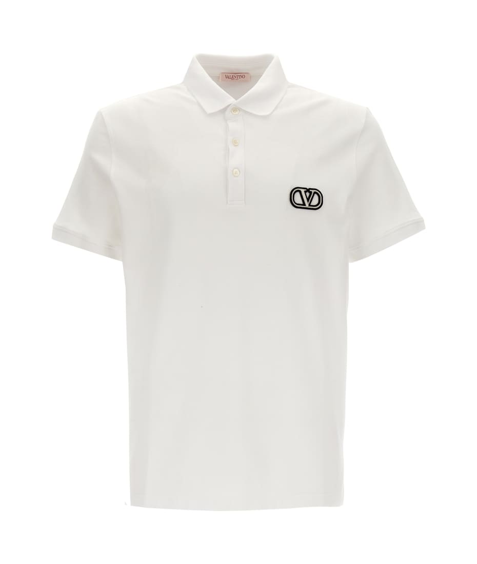 Tシャツ・カットソー VALENTINO POLO SHIRT WITH SIGNATURE VLOGO (7V3MH01KAQK 157) Valentino Garavani Vlogo Signature Polo Shirt | italist