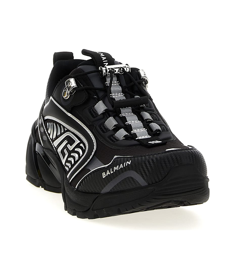 スニーカー BALMAIN SS25 'Cosmic Dust' sneakers (EM1VI357LSGZ EAC) Cosmic Dust trainers in technical materials black black