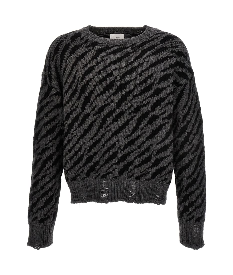 Rhude Palm Jacquard Crew Neck Jumper