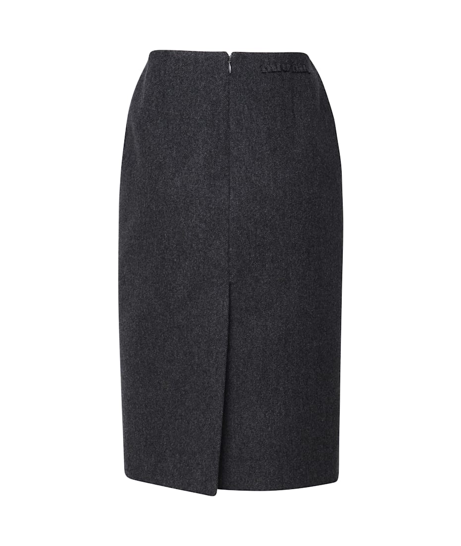 【送料&関税込】Miu Miu Longuette Skirt In Virgin Wool Miu Miu Longuette Skirt In Virgin Wool | italist