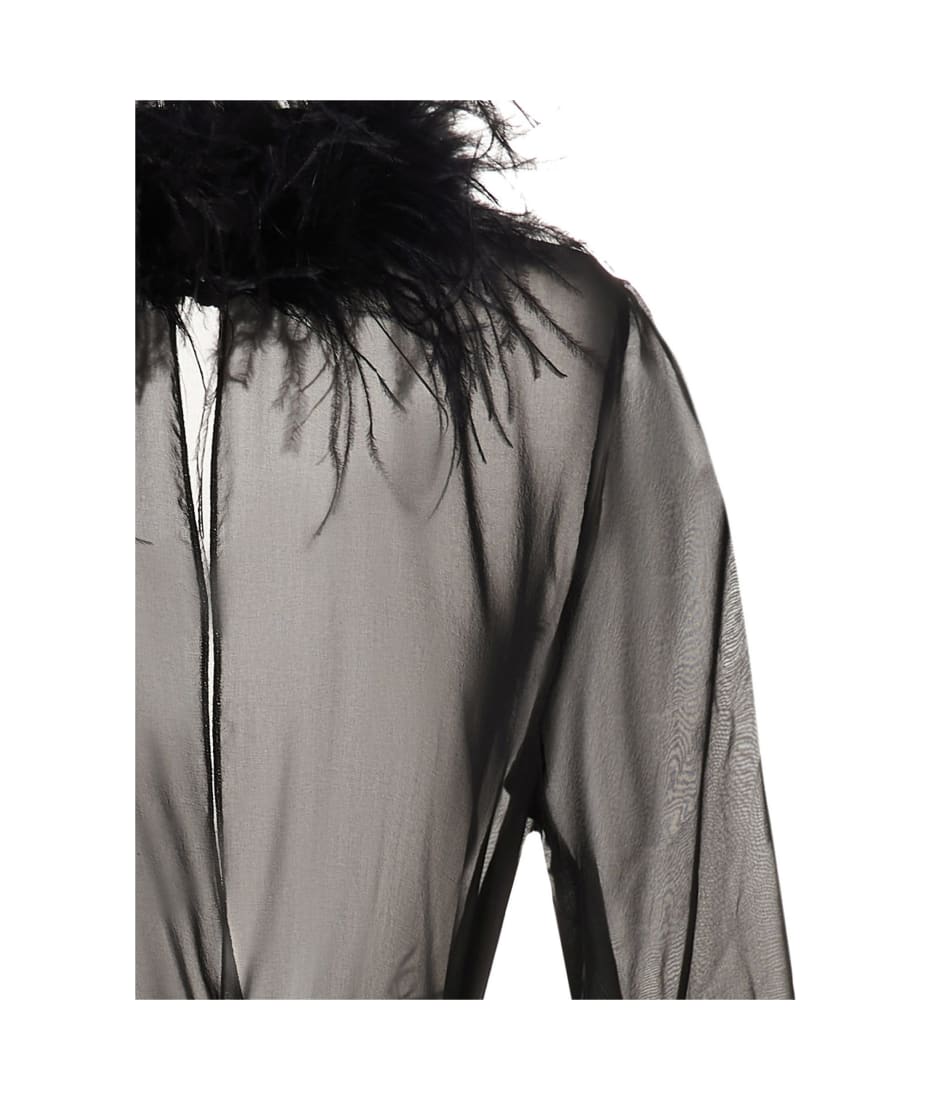 パーティードレス Oseree Feather Silk Dressing Gown Oseree Feather Silk Dressing Gown | italist