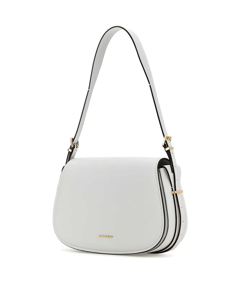 【送料&関税込】Michael Kors White Leather Moore Shoulder Ba Michael Kors White Leather Moore Shoulder Bag | italist