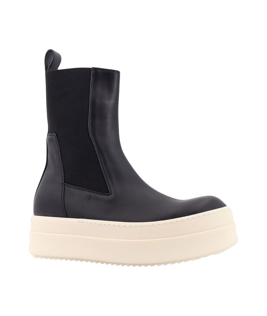 【関税&送料込み】Rick Owens 'Mega Bumper' Black Boots Wit Rick Owens Mega Bumper Boots | italist