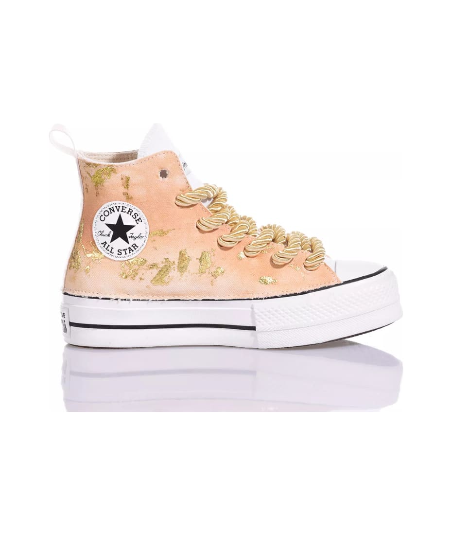 MIMANERA Converse Platform Gold Peach Women