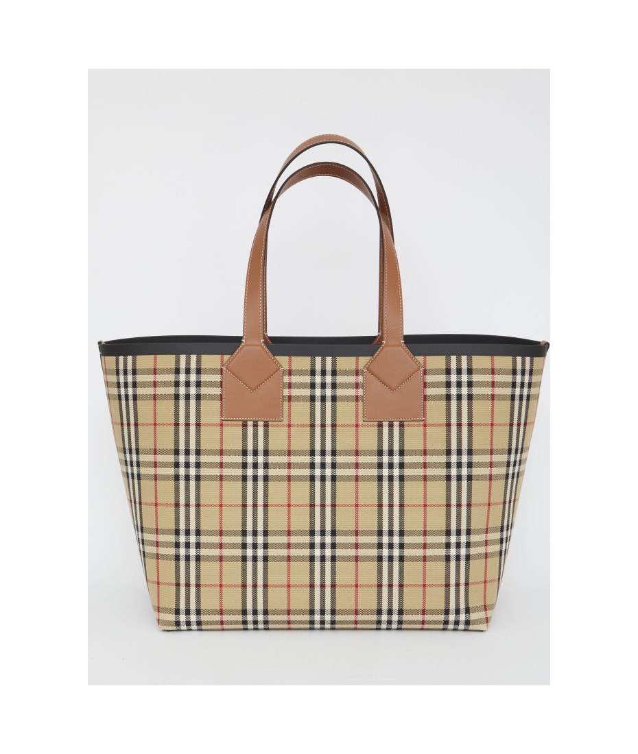 Large London Tote Bag in Beige - Women | Burberry® Official