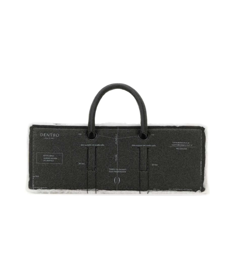 トートバッグ DENTRO SS24 Grey leather Otto handbag (24SDNBO002 PAPER) Dentro Grey Leather Otto Handbag | italist
