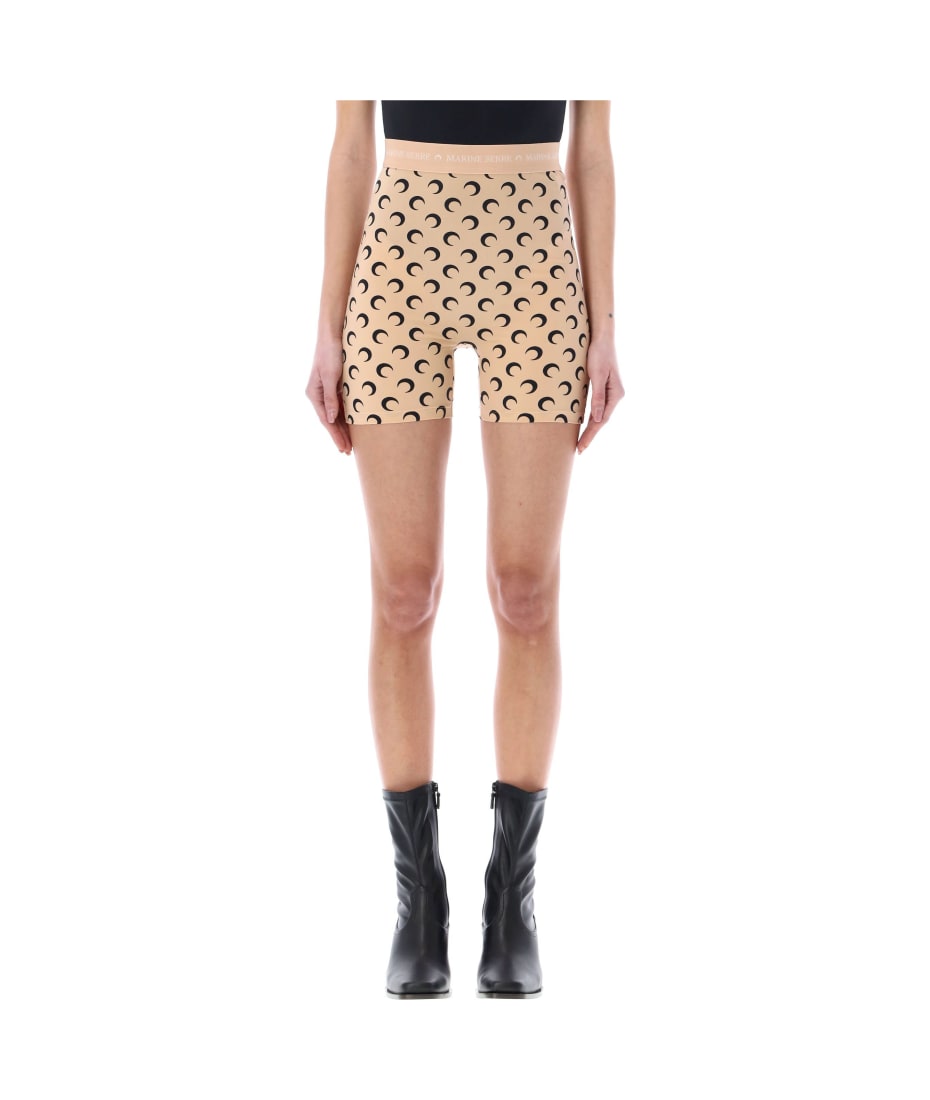 Marine Serre Recycled Moon Jersey Mini Shorts | italist