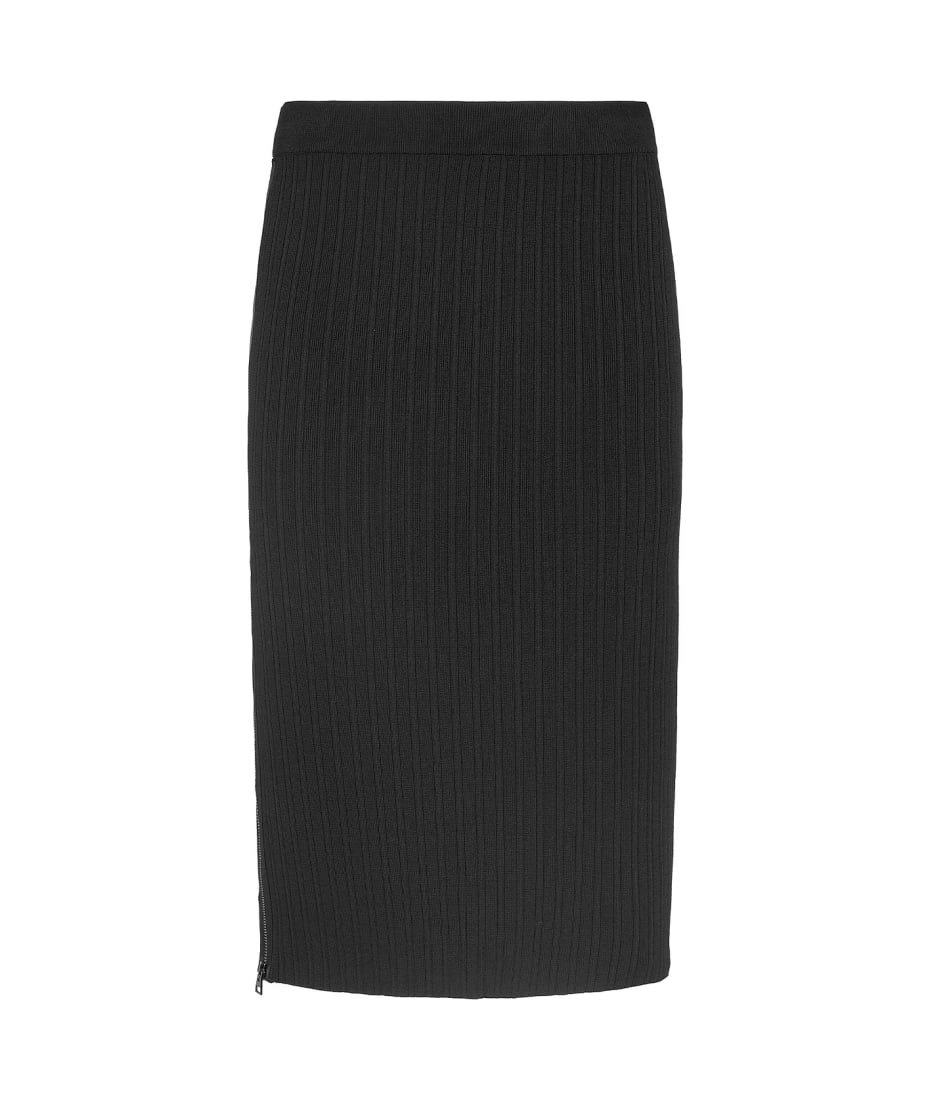 スカート TOM FORD Woman Skirt Black GC5812FAX1095 LB999 KNEE-LENGTH SKIRT WITH LACE INSERTS | Tom Ford Fashion