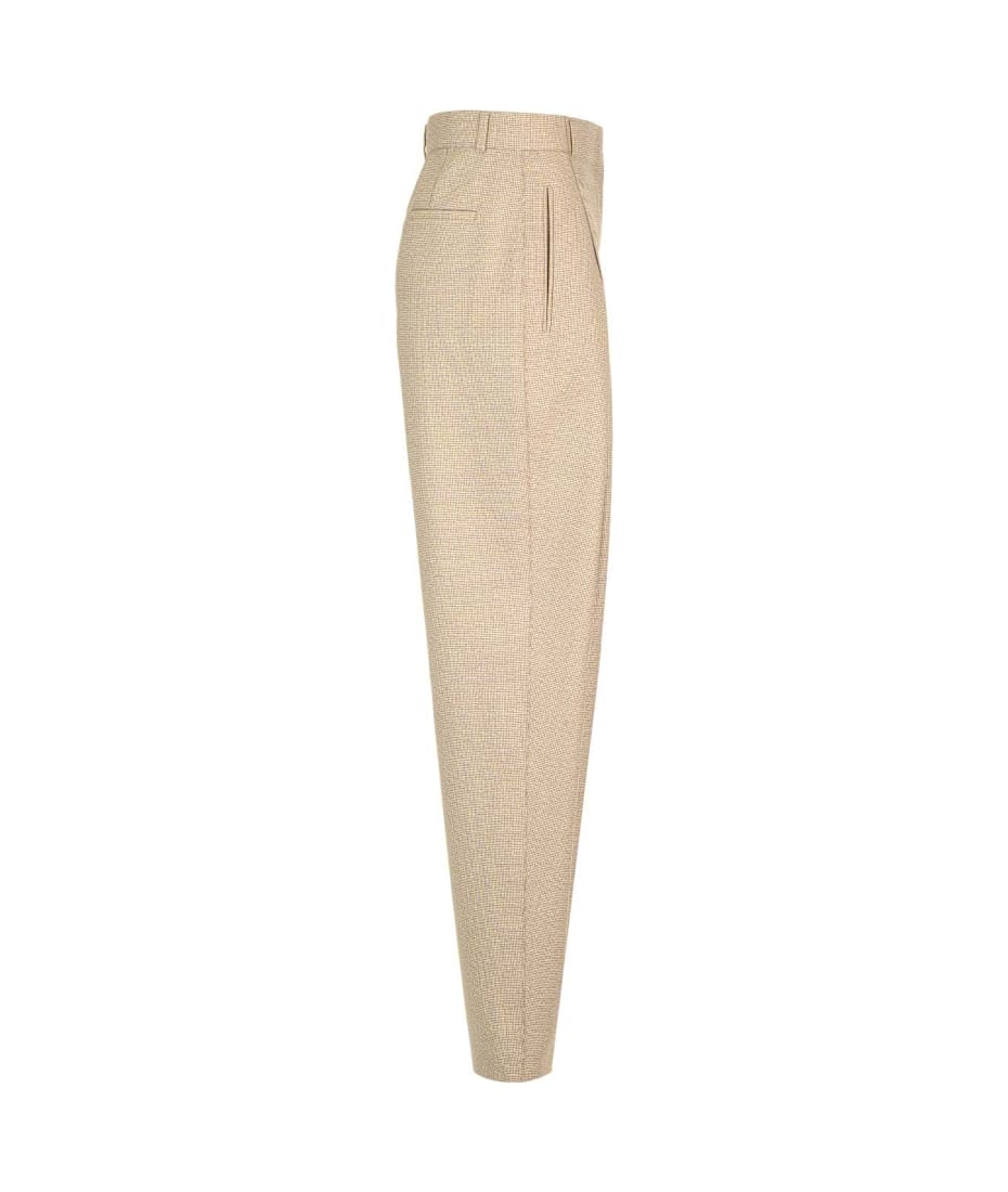 パンツ FENDI Micro check trousers Beige FR6608ATQW FENDI micro-check Trousers | Neutrals | FARFETCH