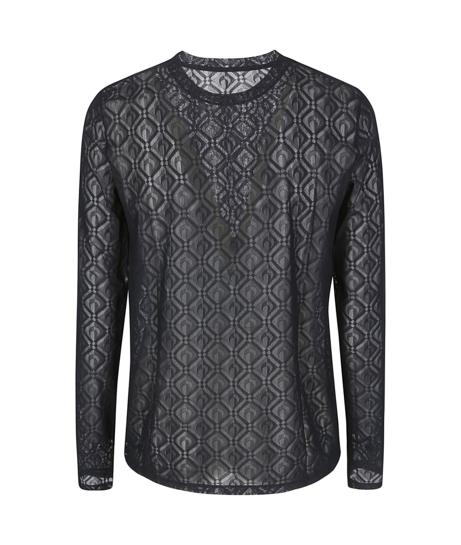 トップス MARINE SERRE Regenerated Moon Diamant Marine Serre Regenerated Moon Diamant Jersey Second Skin Top