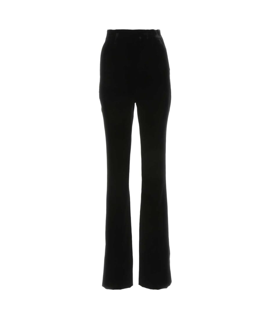 【送料&関税込】Saint Laurent Black Velvet Pant Saint Laurent Black Velvet Pant | italist