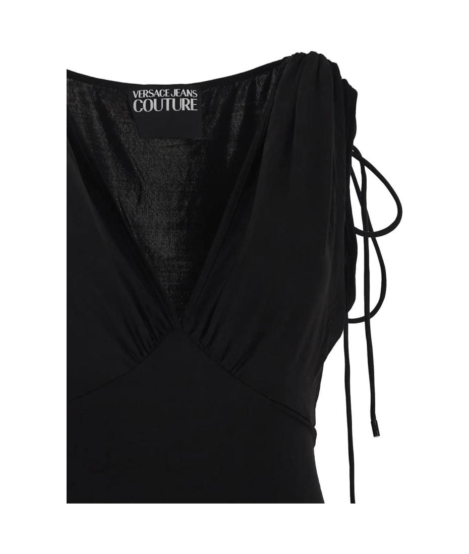 Versace Jeans Couture Organzino Mini Dress - Black