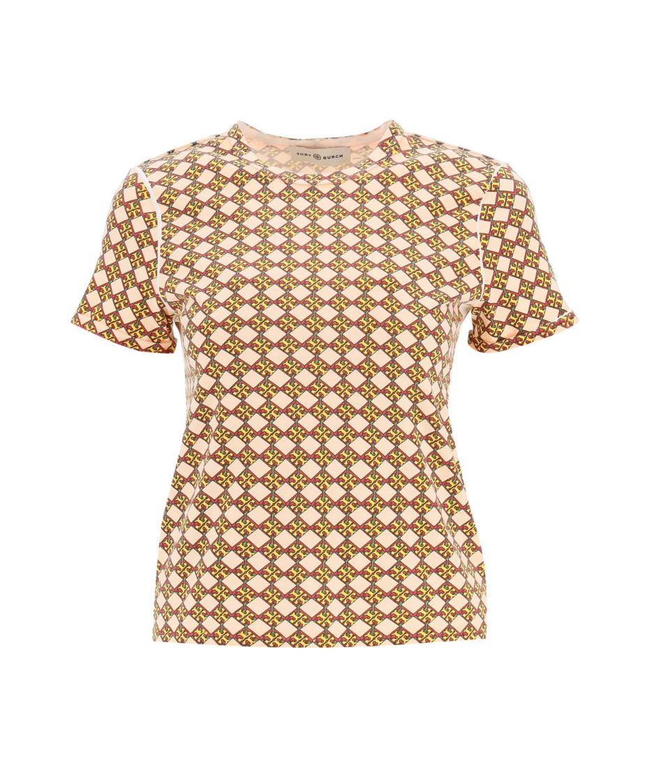 Tory Burch 3d Checkered Logo T-shirt | italist