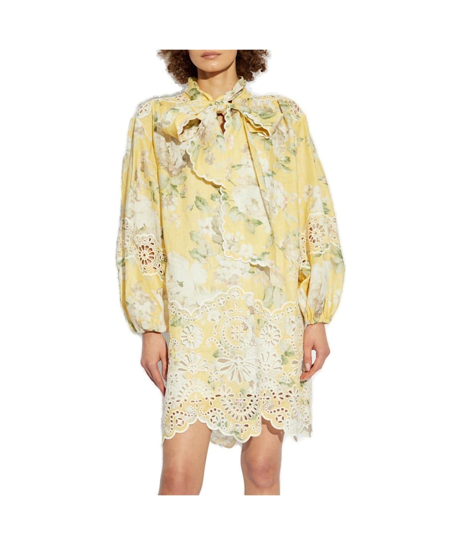 【Zimmermann】ACACIA BRODERIE MINI DRESS 刺繍 ミニドレス Zimmermann Acacia Broderie Mini Dress - Bergdorf Goodman