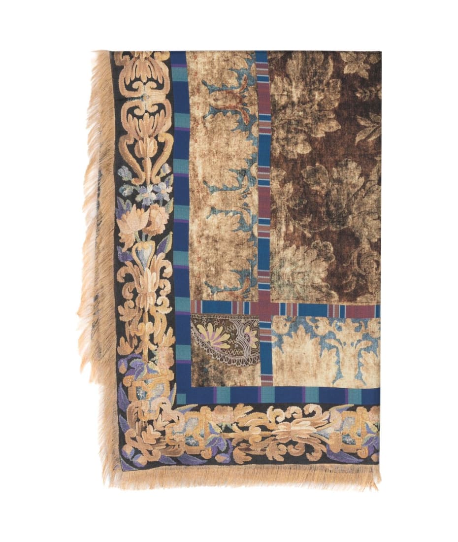 Pierre-Louis Mascia Embroidered Silk Scarf