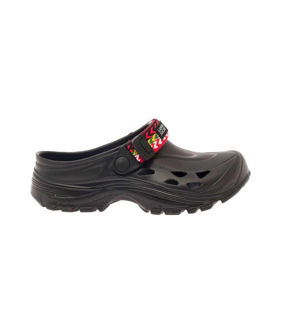 サンダル・ミュール LANVIN Lanvin x Suikoke Slippers in Black Rubber Woman Lanvin X Suikoke Slippers In Black Rubber Woman | italist