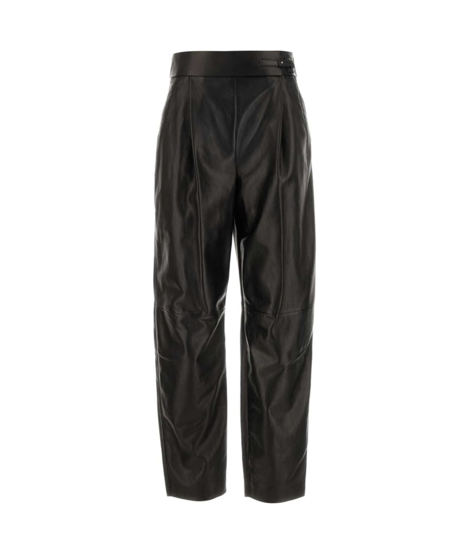 Giorgio Armani Black Leather Pant | italist