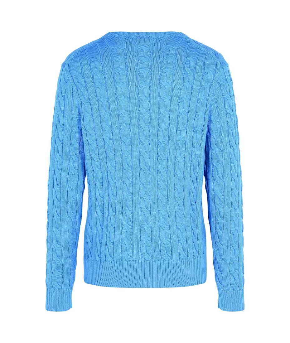 Polo Ralph Lauren Logo Embroidered Cable-knit Jumper