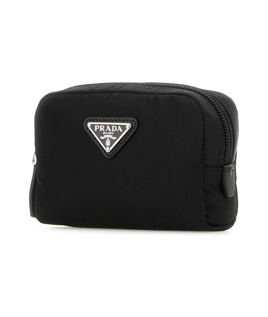 【送料&関税込】Prada Black Nylon Beauty Case Prada Black Re-nylon Beauty Case | italist
