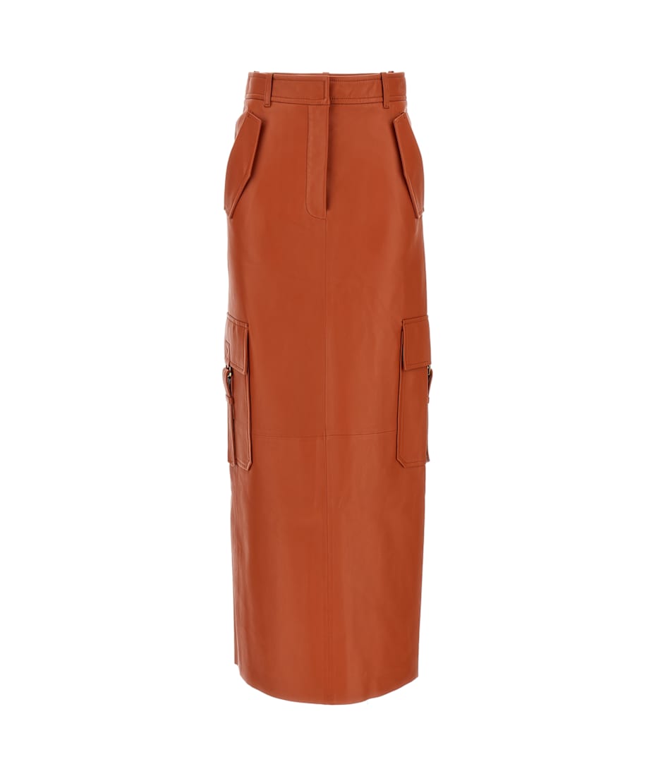 スカート ZIMMERMANN Women Skirts 0726SF241SPIC Orange Zimmermann 'illustration' Midi Skirt | italist