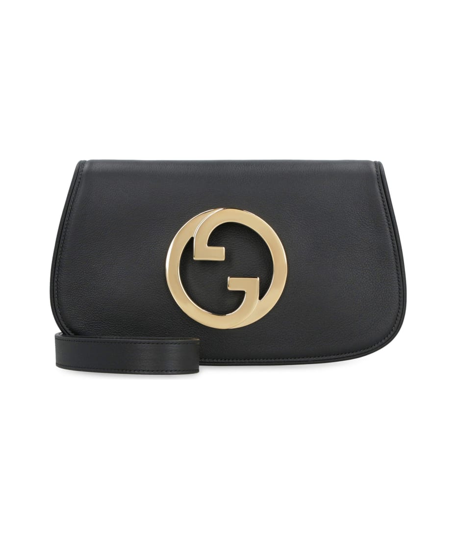 Gucci Blondie Logo-detailed Shoulder Bag - Black