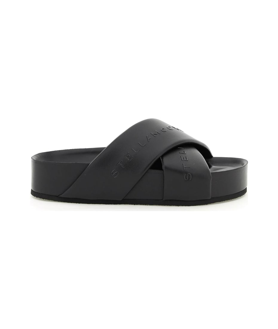 【送料&関税込】Stella McCartney Padded Faux Leather Slides Stella McCartney Padded Faux Leather Slides | italist