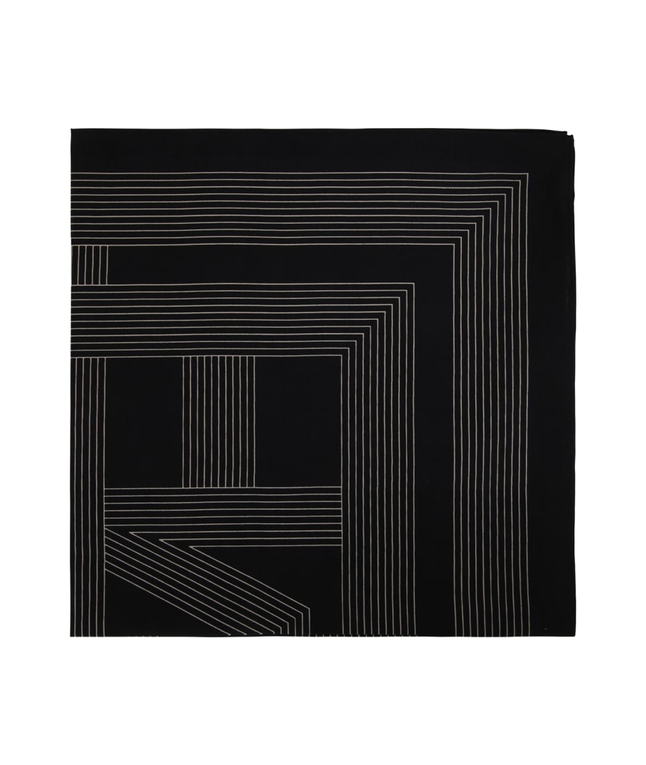 TOTEME Striped Monogram Print Scarf - Neutrals