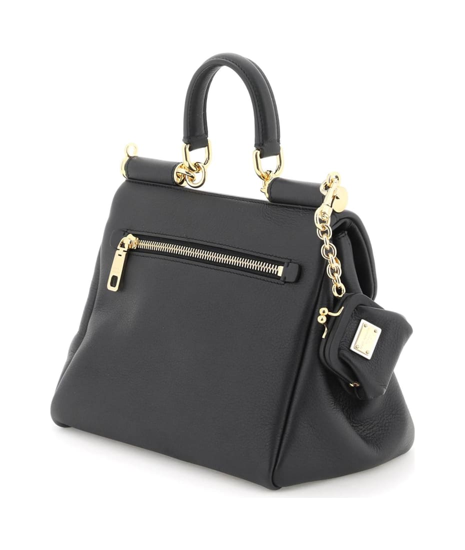 ハンドバッグ Dolce & Gabbana Sicily Soft Handbag Dolce & Gabbana - Sicily Soft leather handbag black - The Corner