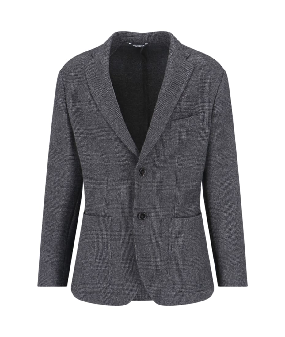 Dolce & Gabbana Prince Of Wales Single Breasted Blazer