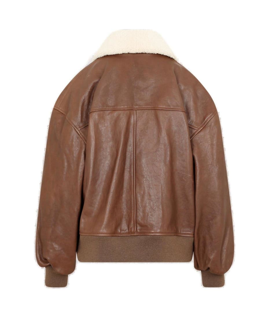 【関税込み】KHAITE ブラウン The Shellar レザージャケット Shellar Jacket in Classic Brown Leather – KHAITE