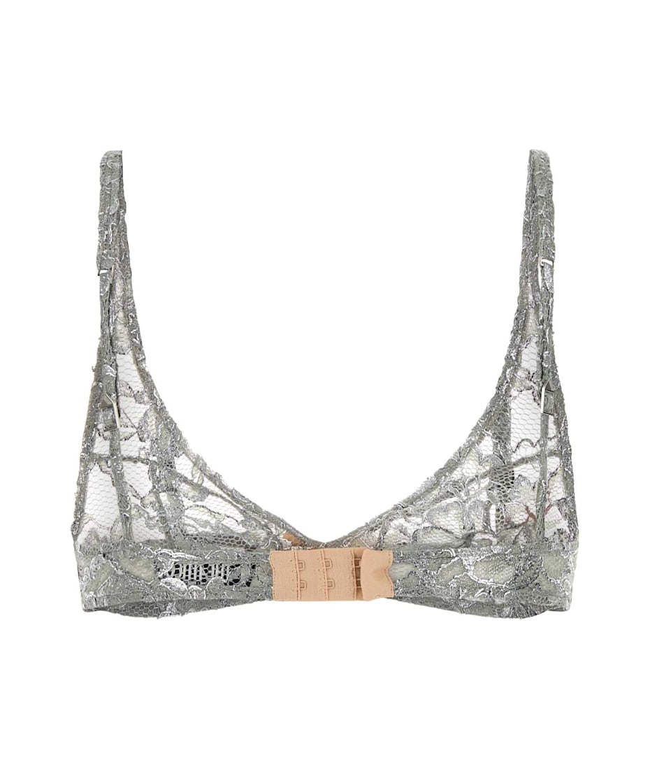 ワンピース水着 THE ATTICO Grey Lace Bra The Attico Grey Lace Bra | italist