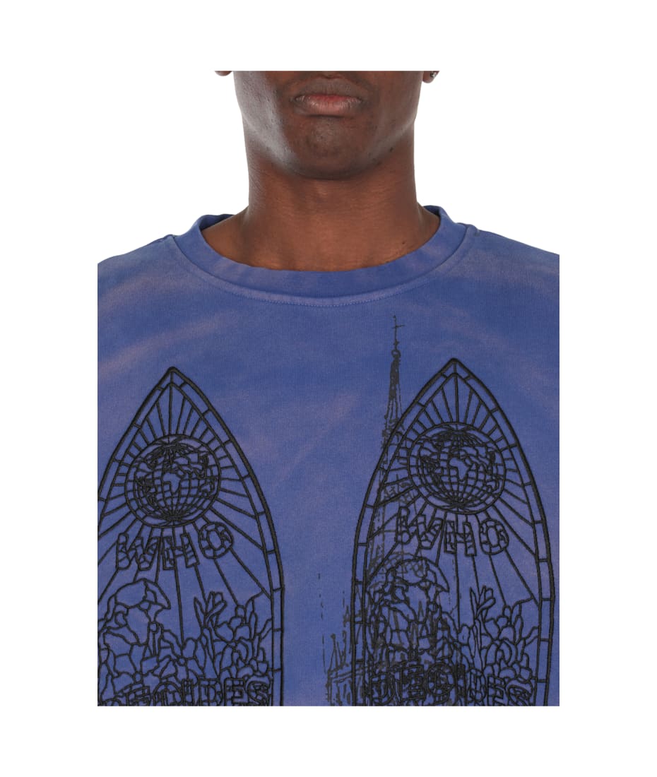 【Who Decides War】残りわずかBLUE CATHEDRAL スウェットシャツ Who Decides War Cathedral Sweatshirt | italist